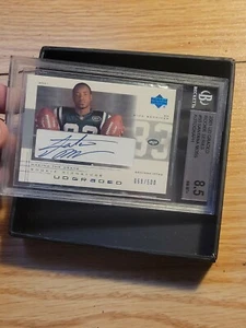 2001 UD Graded Rookie Series #50 Santana Moss RC AUTO 068/500 BGS 8.5 - Picture 1 of 2