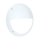 Saxby 12W LED Round Bulkhead Wall Outdoor Eyelid Style White Lighting IP65 790LM