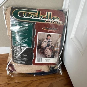 Vtg Biederlack Blanket Cuddle Wrap 55"x 67" Aztec Camping Nomad Outdoors Cozy - Picture 1 of 12