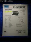 Sony Service Manual PS LX52 /LX52P Turntable System (#6003)