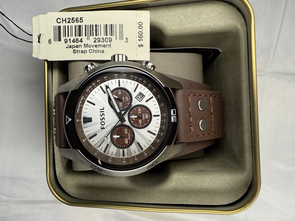 Fossil Coachman CH2565 Brown Wrist Watch for Men - Image 1 of 1