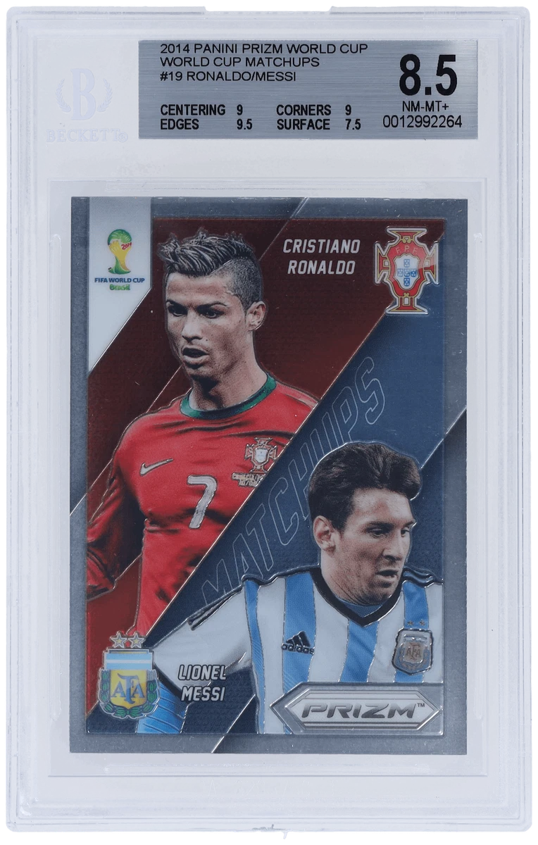 2014 Panini Prizm World Cup Cristiano Ronaldo Lionel Messi #19 for