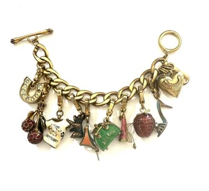 Juicy Couture Enameled Multi Charm Bracelet - Picture 1 of 6