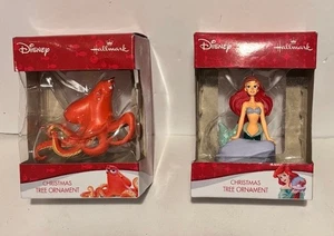 Lot 2 Hallmark Disney ornaments Ariel and Octupus Finding Nemo Keepsake NEW! - Picture 1 of 2