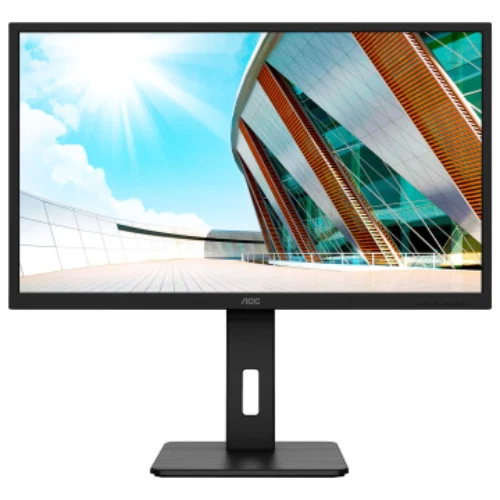 AOC 27" 4K UHD 60Hz 4ms IPS USB-C PD65W Monitor 16:9 1:1000 HDMI Black U27P2CA - Image 1 of 3