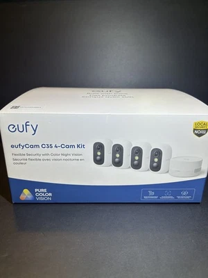 eufy eufyCam C35 4Cam Kit Wireless Indoor/Outdoor Security Camera Magnetic Mount - Image 1 of 4