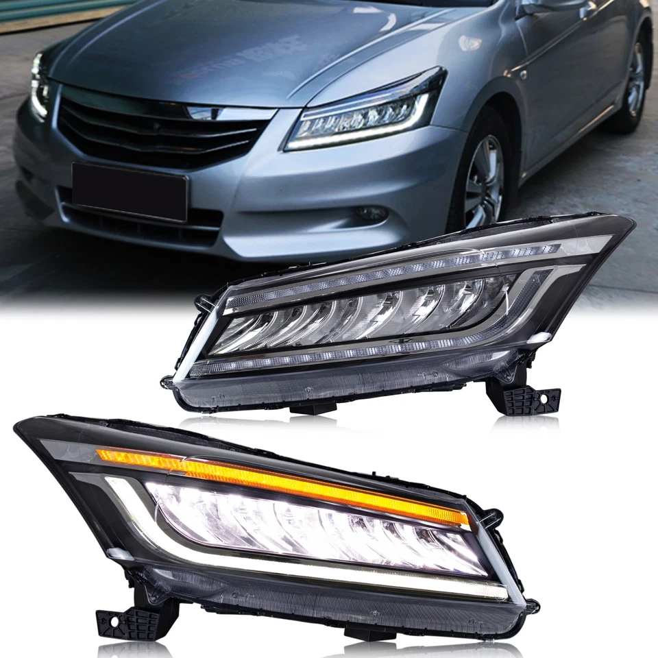 Faros LED secuenciales Touring para Honda Accord 8ª generación 2008-2012 lámpara delantera Foto 1 de 4