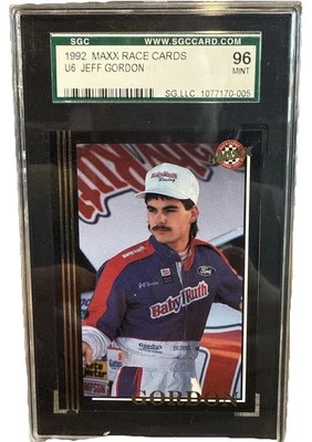 1992 Maxx Update (Black) #U6 Jeff Gordon SGC 96 - Mint - Image 1 of 2