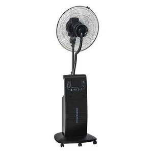 Ventilatore a Piantana Ø44,5 cm con Nebulizzatore ad Acqua e Telecomando Nero - Foto 1 di 10