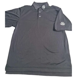 2903 FootJoy Riverbend Black Men's Polo Medium - Picture 1 of 8