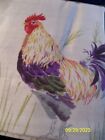 Lot of 2 Rooster Tier Curtains 52 x 36" & Valance 52 x 14" Set