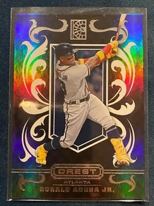 RONALD ACUNA JR. 2022 Panini Capstone CREST Foil #C-2 Atlanta Braves - Foto 1 di 2
