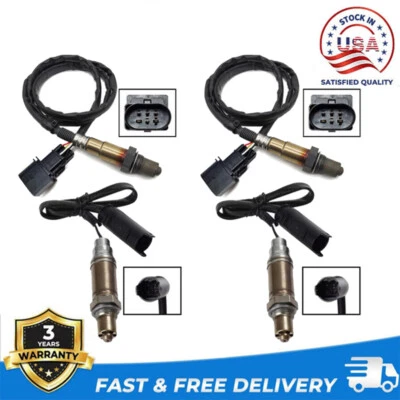 4 peças sensor de oxigênio para cima+para baixo para BMW 545I 645CI 745I 745LI Alpina B7 760I 760LI - Imagem 1 de 4