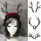 2Pc Women Cosplay Deer Horn Headband  Antler Shape Hair Decor DIY Christmas Gift