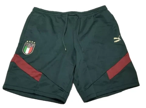 Puma Official Italia FIGC Iconic MCS Shorts 756663-02 Size 2XL / XXL Italy Green Cover