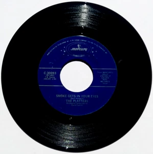 THE PLATTERS - Smoke Gets In Your Eyes / Harbor Lights -Vinyl 45rpm 1958 C 30093 - Imagen 1 de 4