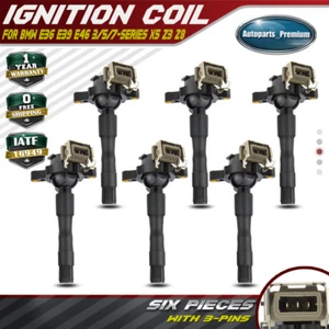 6x Ignition Coil for BMW E36 E46 320i 323i 325i 330i E53 X5 E39 525i Land Rover - Picture 1 of 10