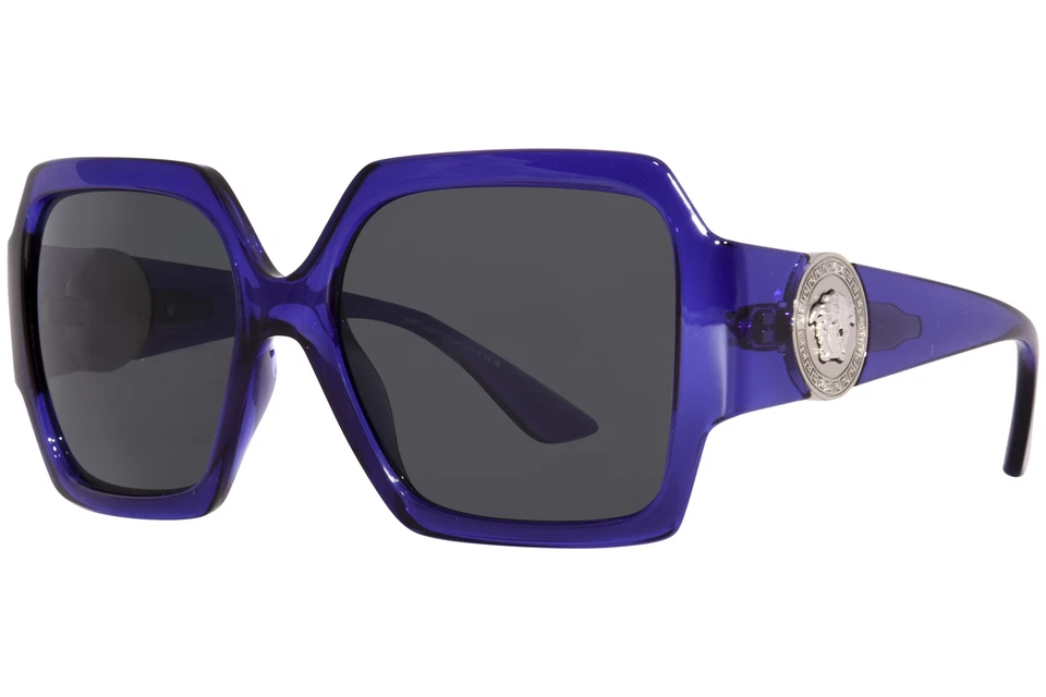 Versace VE4453-541987-56 Sunglasses - Transparent Purple