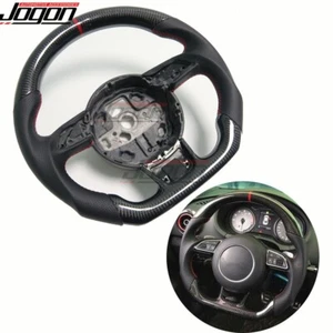 Volante de carbono personalizado para Audi A3 A4 A5 S3 S4 S5 B9 RS3 RS4 RS5 13-16 - Imagen 1 de 10