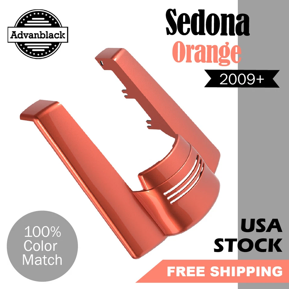 Advanblack Sedona Orange No Cutout Rear Fender Extension For 09+ Harley Touring - Image 1 of 4