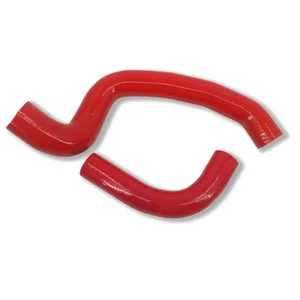 FIT Ford Focus MK2 2.0L TDCI MK-2 T-DCI Silicone Radiator Coolant Pipe Kit RED - Picture 1 of 3