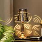 Vestcdf Solar Table Lamp Outdoor Indoor, Metal Led Decorative Solar Garden Li...