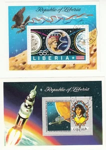Liberia 1973 - Apollo 17 & Copernicus Souvenir Sheets CTO OG  - Picture 1 of 1