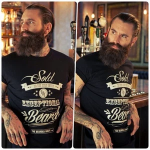 The Bearded Man Company Sold To The Man With The Exceptional Beard T Shirt - Picture 1 of 8