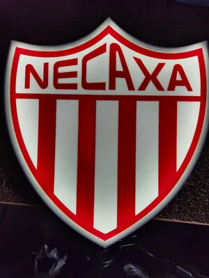 FC Necaxa - Liga MX - 9 1/2" LED Pared Letrero/Bar Decoración con Alimentación USB Foto 1 de 4