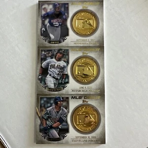 2016 Topps MLB Debut Medallion Lot Ortiz McCutchen Martinez - Picture 1 of 1