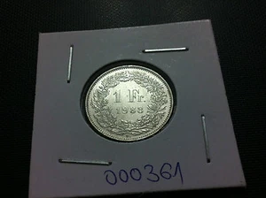Switzerland COIN- 1 Franc, 1988- COPPER- NICKEL !! - Picture 1 of 2