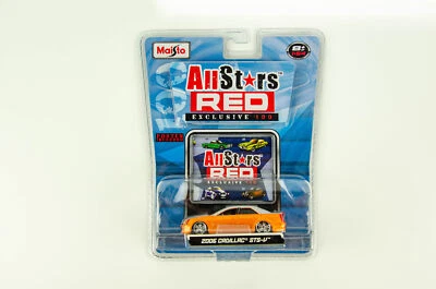 Maisto 1/64 All Stars Red 2006 Cadillac STS-V Silver & Orange Diecast Car - Image 1 of 3