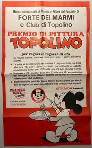 FORTE DEI MARMI E CLUB DI TOPOLINO MANIFESTO PREMIO DI PITTURA TOPOLINO - Imagen 1 de 6