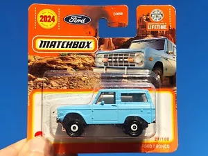 Diecast metal 29/100 1:66 scale Matchbox 1970 FORD BRONCO SUPERFAST LESNEY - Foto 1 di 7