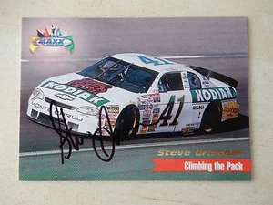 Steve Grissom handsignierte 1998 Maxx Climbing The Pack Rennkarte  - Bild 1 von 3
