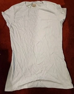 Nike Womens XL Powder Blue SS Tshirt Silver Tag NEW - Picture 1 of 2