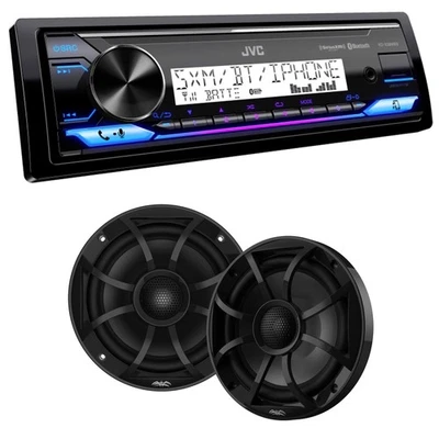 JVC Marine Media Receiver with Bluetooth & 6.5" Wet Sounds Marine Speakers - Image 1 of 4