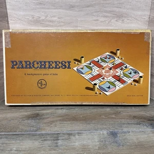 Vtg 1959 Parcheesi Backgammon Board Game GOLD SEAL EDITION ‘READ’ - Picture 1 of 15