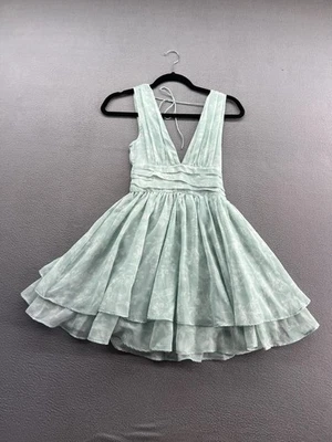 Vestido Abercrombie & Fitch Mujer XXSP Como Nuevo Floral Chifón Fiesta Patinador Foto 1 de 4