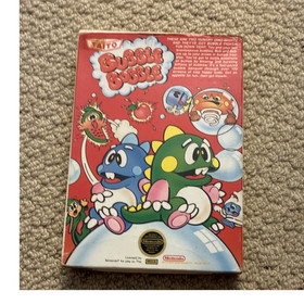 Taito Bubble Bobble Nintendo NES Arcade NTSC-U/C 1988 Manual Included
