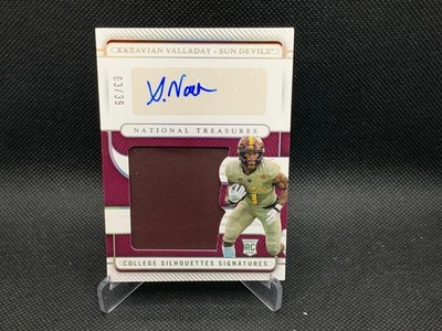 2023 National Treasures N.Y Jet Xazavian Valladay Rookie Patch Auto RPA /99 - Image 1 of 2