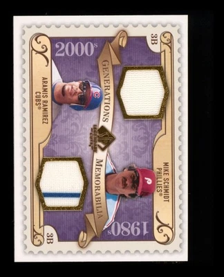 SP Legendary Cuts: Mike Schmidt/A. Ramirez Generations Relic 2009 casi nuevo-como nuevo o mejor Foto 1 de 2