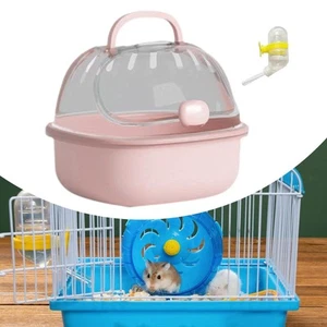 Hamster Carrier Cage Portable Dwarf Hamster Travel Carrier for Small Animals - Bild 1 von 6