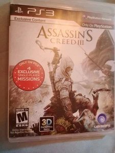 Assassin's Creed III 3 - PlayStation 3 PS3 - Game, Booklet, Case - Picture 1 of 4