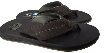 Sandálias Reef Element TQT marrom tanga flip flop abridor de garrafa masculino tamanho 8 - Imagem 1 de 4