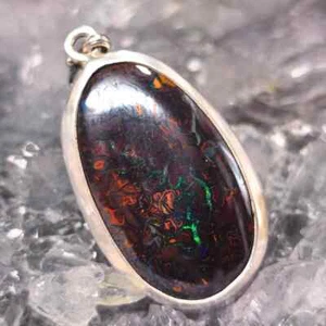 "Radiant Spirit" Queensland Boulder Opal 12.00ct 925 Silver Custom-made Handm... - Picture 1 of 8