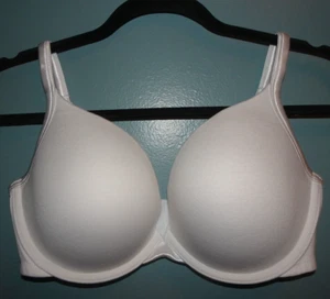Lane Bryant Cacique 36DDD White Cotton Boost Push Up Plunge Bra - Picture 1 of 2