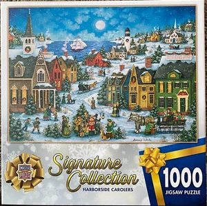 Rompecabezas MasterPieces; Harborside Carolers de B. Blanco; Serie Signature; 1000 piezas - Imagen 1 de 2