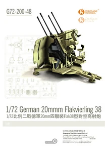 Orange 1/72 G72-200 WWII German 20mm Flakvierking 38 Anti-Aircraft Gun - Picture 1 of 2