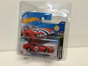 2025 HOT WHEELS M CASE - FERRARI 365 GTB4 COMPETIZIONE SHORT CARD IN PROTECTOR - Picture 1 of 9